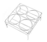 VILLFUL Gradilla Para Crisoles De Laboratorio Soporte Práctico Para Crisol Estante Para Crisol Cromado Soporte Para De Alambre De Níquel Herramienta De Para Laboratorio