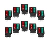 VILLFUL Interruptor de Palanca Doble Plástico Resistente al Calor 10 Piezas 6 Pines y Doble Circuito para Bicicleta Eléctrica Infantil y Electrodomésticos para Uso en Espacios de Trabajo