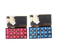 VILLFUL Jabón en Forma de Rosa 2 Piezas 18 Flores por Caja Obsequio Creativo Día Madre Aroma Dulce Color Adecuado para Regalos a Mujeres y Madres Color