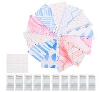 VILLFUL Juego de Sobres para Presupuesto Hojas de Registro Material de Oficina Tamaño A5 Color Blanco Sobres de Dinero para Estudiantes y Uso Doméstico Práctico y Portátil para