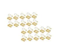 VILLFUL Juegos de Adornos Decorativos Carácter Doble Xi 50 Ligeros en Hierro Dorado para Cajas de Dulces de Boda y Perfectos para Fiesta Nupcial