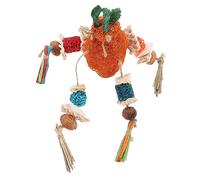 VILLFUL Juguete Masticable para Esponja De Lufa Colgante para Jaula De Pájaros Juguete para Morder Periquitos Vegetal para Pájaros Dentición De Jaula