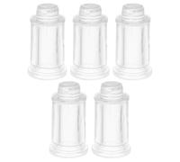 VILLFUL Kit de 5 Patas de Soporte para Báscula Electrónica de 30 Kg, Patas de Goma Cristal, Niveladores Aplicables para Repuesto de Plato de Pesaje, Accesorio Industrial para Balanzas