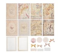 VILLFUL Kit de Autoadhesivo para Manualidades DIY Materiales Vintage para Álbum de Fotos Decorativo para Scrapbooking y Proyectos Creativos