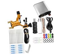 VILLFUL Kit de Tatuaje Portátil con Máquina Rotativa de Motor Estable Equipo Completo para Artistas y Principiantes Acero Inoxidable Resistente Voltaje Profesional para Diversas Técnicas