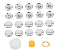 VILLFUL Kit para Hacer Botones de Tela 18 Mm 100 Piezas Herramienta para Cerrar Botones para Manualidades DIY Ropa Accesorios Costura Uso Hogar y Creativo
