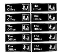 VILLFUL Letrero Informativo De Oficina Pegatinas De 'the Office' Aplicación Fácil y Reutilizable Adecuado Para Varias Superficies