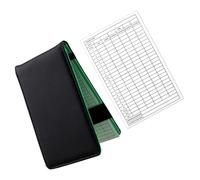 VILLFUL Libro PU Negro 2 Piezas de Puntuaciones de Registro de Golf