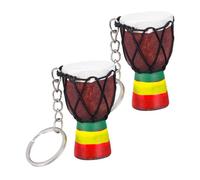 VILLFUL Llavero De Africano Decorativo 2 Piezas Aleación De Zinc Color Oscuro Colgante Musical Para Amantes Música Mochila y Bolso