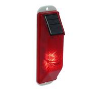VILLFUL Luz de Advertencia Solar LED Roja y Amarilla, Lámpara Estroboscópica para Barricada, Luz de Baliza Recargable para Seguridad Vial y Señalización Industrial