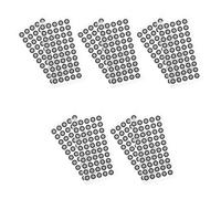 VILLFUL Marcadores de Escaneo 3D Reflectantes Pet Puntos de Marcado Adhesivos 6Mm Interior X 10Mm Exterior 50 Unidades por Hoja Paquete de 10 Hojas para Escáneres 3D Profesionales