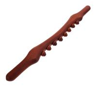 VILLFUL Masajeador de Madera Corporal Portátil 8 Cuentas Carbonizadas Diseño Ergonómico Pequeño 52 CM para Masaje Manual de Espalda Cuello Brazos y Piernas Casa y Viaje