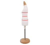 VILLFUL Mini Maniquí de Costura Femenino Ajustable 1/4 Soporte Madera y Algodón Elástico para Diseño de Moda, Herramienta Enseñanza y Confección de Ropa, Modelo Portátil de 31-48 Cm