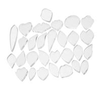 VILLFUL Molde de Plástico Forma de Abanico Grande y Punta Larga 29 Piezas para Flores Artesanales Adecuado para Proyectos de Manualidades Hechos a Mano y Principiantes