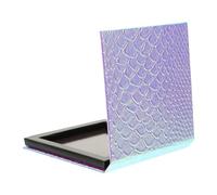 VILLFUL Paleta Magnética Vacía para Sombras de Ojos Bandeja Compacta con Diseño de Escamas de Caja Portátil para Maquillaje DIY Organizador Ligero y Práctico para Viaje y Uso Diario