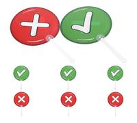 VILLFUL Paletas de Respuesta Portátil Doble Cara 8 Unidades Letreros Interactivos para Aula Tablero de Votación Sí/No de Plástico Lavable Herramienta de Gestión Educativa para