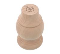 VILLFUL Pata de Madera para Muebles Torneada sin Terminar, Redonda Cilíndrica, Tamaño 8x12 Cm, 1 Pieza, Pata de Gabinete y Sofá, Soporte Resistente para Muebles de Salón y Mesa