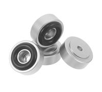 VILLFUL Patas Antideslizantes para Tabla de Cortar 4 Unidades, 20 Mm Diámetro X 8 Mm Alto, con Almohadillas de Goma Plateadas, Compatibles con Tablas de Madera y Muebles,