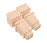 VILLFUL Patas de Madera Maciza para Muebles Patas Cortas Redondas para Armarios y Mesas Tamaño 15X65 CM Color Natural 2 Unidades Soporte Resistente para Sofás y Escritorios Uso
