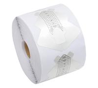 VILLFUL Pegatinas Guía Forma de Uñas de Aluminio Grueso Modelo Pez para Extensiones de Uñas 300 Unidades por Rollo Accesorio Profesional para Manicura DIY y Decoración