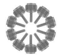 VILLFUL Perillas de Tornillo Roscadas M1.6 X 5 Mm, 10 Unidades, Accesorios de Tornillo Metálicos para Calibradores Vernier, Bloqueo Antiaflojamiento para Uso Industrial, Escolar