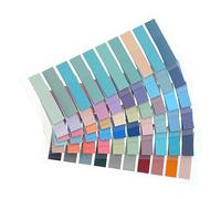 VILLFUL Pestañas Adhesivas Transparentes Para Libros 10 Piezas Por Hoja Pestañas De Colores Notas Autoadhesivas Para Oficina y Escuela Marcadores De Página Para Estudiantes