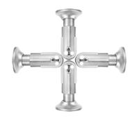 VILLFUL Pie de mampara de inodoro Herrajes para mamparas de baño 4 piezas de acero inoxidable ajustables para particiones de baño