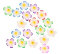 VILLFUL Pinzas Cabello de Flor de Frangipani Multicolor 9 CM Set de 24 Piezas 12 Pares - Accesorios Cabello para Bodas Fiestas y Decoraciones Creativas