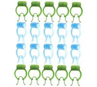 VILLFUL Pinzas para Detener Hemorragias 20 Unidades 10 Azules 10 Verdes Ligeras y Antideslizantes para Uso Doméstico y Respiración