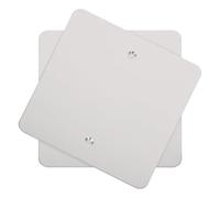 VILLFUL Placas de Acero Inoxidable 120 Tipo Tapas para Tomacorrientes Eléctricos Cubiertas para Cajas de Conexiones y Ventiladores de Techo Resistente al Calor 2 Piezas para Uso