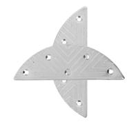 VILLFUL Placas metálicas para reparación de tacones en forma de media luna, almohadillas antideslizantes para botas y zapatos de hombre, 1 par, ajuste de talón con diseño antideslizante