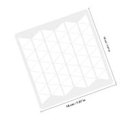 VILLFUL Plantillas Geométricas para Pintar Paredes 6 Piezas de Plástico PET Blancas Reutilizables para Pintura Aerosol y Arte Mural DIY