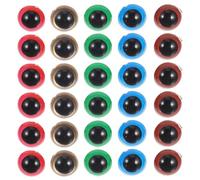 VILLFUL Plastic Safety Eyes Round Craft Doll Eyes with Washers For DIY Crochet Stuffed Animals Puppets Bear Toys
