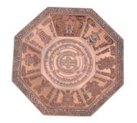 VILLFUL Plato de Budista Octogonal Rojo para Rituales y Ofrendas Bandeja de para Incienso y Decoración Espiritual el Hogar