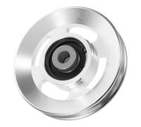VILLFUL Polea de Aluminio Plateado para Máquinas de Cable, Rodamientos | Repuesto para Poleas Desgastadas, Rodamientos de Precisión, Uso en Gimnasio en Casa y Garaje