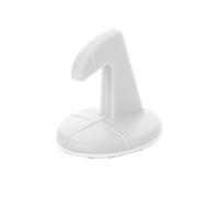 VILLFUL Protector de Pared Anticolisión de Silicona Gruesa con Gancho para Pomo de Puerta Tope Silencioso Adhesivo Blanco Cojín Amortiguador para Evitar Daños Paredes y Muebles