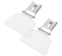 VILLFUL Protector Ocular para Amoladora de Banco Transparente Set Pequeño 2 Lentes y Cubierta Antipolvo de Plástico Accesorio de Seguridad para Protección de Ojos en Trabajos