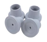 VILLFUL Puntas de Goma Antideslizantes para Patas de Silla de Baño 28,5 Mm, 4 Piezas, Protectores de Caucho Gris Inclinados, Accesorios para Silla Ducha, Recambios para Movilidad y Uso