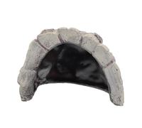 VILLFUL Refugio De Resina para Reptiles Cueva Oculta De Rocas para Terrario Decoración De Hábitat para Serpientes y Anfibios Mediano Fácil De Limpiar y Duradero