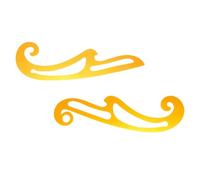 VILLFUL Reglas de Costura Patronaje de Plástico 2piezas para DIY Sewing, Resistentes y Cómodas para Diseño y Prueba de Ropa
