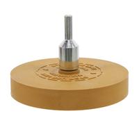 VILLFUL Removedor de Adhesivos para Carrocería de Coches y Motocicletas Rueda de Goma de 15 MM Caqui Herramienta Portátil para Eliminar Pegatinas Vinilos y Pegamento Superficies