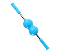 VILLFUL Rodillo de Masaje Cuello Doble Bola Azul Masajeador Cervical Portátil para Hombros y Brazos Herramienta Ergonómica de Relajación y Alivio del Estrés
