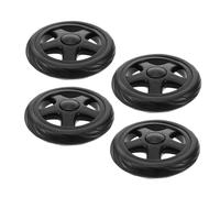 VILLFUL Ruedas De Plástico De Repuesto Para Carro De Compras De 4 Piezas, Reemplazo Para Carro De Compras Plegable, Carro De Equipaje Para Silla De Ruedas, Carro De Lavandería, Carro Para