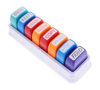VILLFUL Sellos para Profesores Coloridos 8 Piezas Tinta, para Evaluación y Recompensas en Aula, Ideales para Fomentar el Aprendizaje Dinámico en