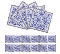 VILLFUL Servilletas de Papel Azules Motivos Chinos Vintage 60 Unidades Absorbentes y Desechables para Bodas Fiestas de Té y Cenas Formales