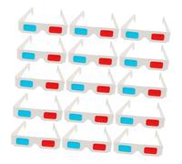 VILLFUL Set de 60 Gafas 3d Anaglifo Rojo Azul de Papel, Ligeras y Portátiles para Ver Películas 3d en Casa o Cine, Uso Edades
