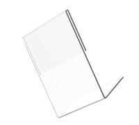 VILLFUL Soporte Acrílico para Carteles Resistente y Estable Soporte Expositor de Sobremesa para Anuncios Folletos y Fotos