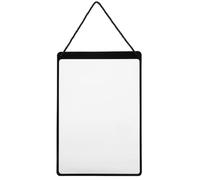 VILLFUL Soporte Colgante para Letreros A4 en Pvc Negro, Expositor para Publicidad en Tiendas, Muro y Puertas, Adecuado para Promociones y Señalización Comercial