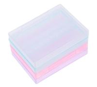 VILLFUL Soporte para Cabezales de Manicura 14 Ranuras Caja Organizadora Mini para Herramientas de Uñas Material PP Resistente 4 Unidades de Colores Surtidos Morado Adecuado