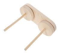 VILLFUL Soporte para Hilo de Madera Doble Eje Giratorio y Fijo Herramienta Manual para Tejer y Coser Estante Compacto para Organizar Hilos en Casa